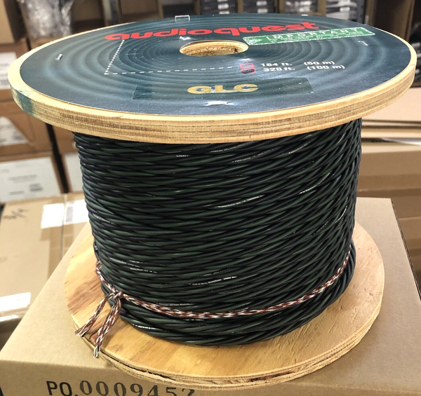 AudioQuest GLC Raw Unterminated Speaker Cable 328’ Spool HCM Audio