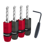 AudioQuest SureGrip #300 BFA Banana Plugs (Gold or Silver)