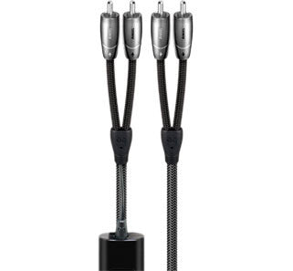 Câble AudioQuest Angel RCA Vers RCA – 1,0 Mètre – Argenté, Plaqué Or (ouvert, Jamais Servi)